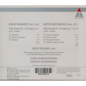 CHOSTAKOVITCH - Vengerov - Concerto pour violon et orchestre n°1 en la m